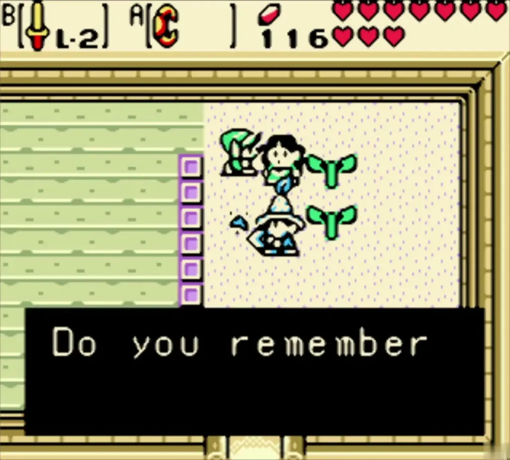 Blossom and Bipin in their house with the message Do you remember