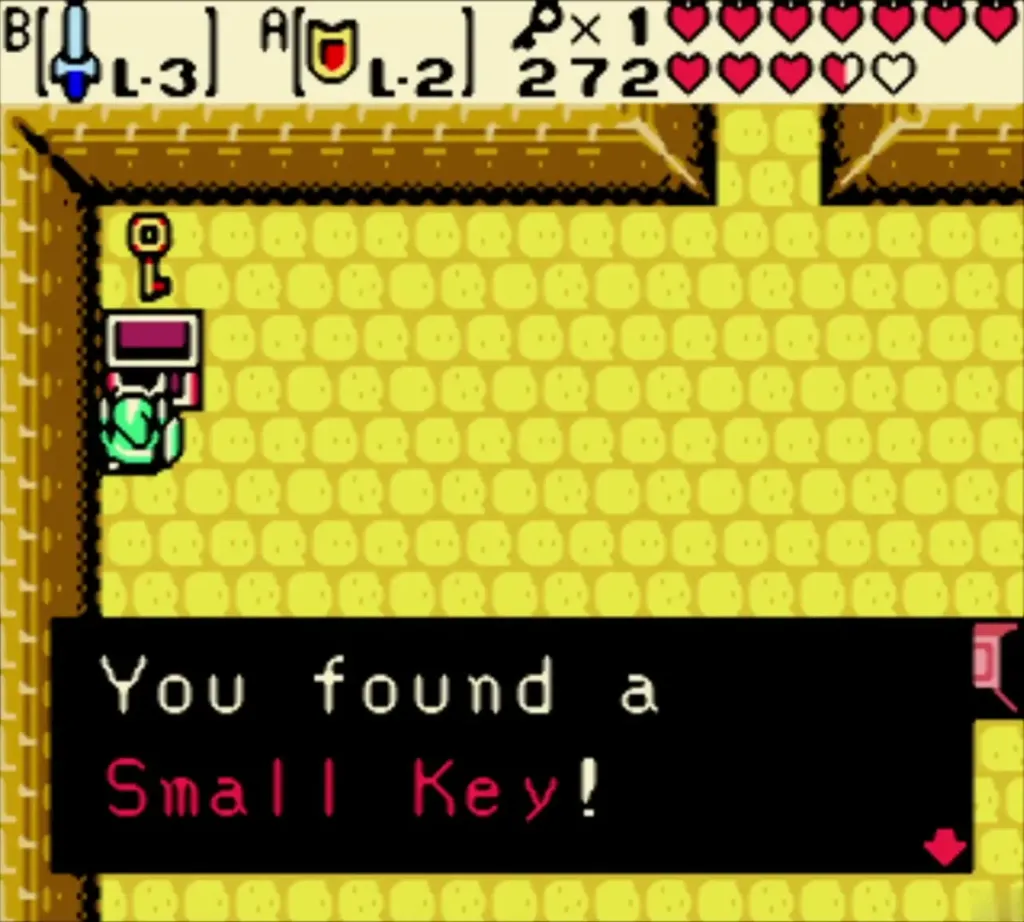 You found a Small Key message box in the second-floor chest of the Ancient Ruins You found a Small Key message box in the second-floor chest of the Ancient Ruins