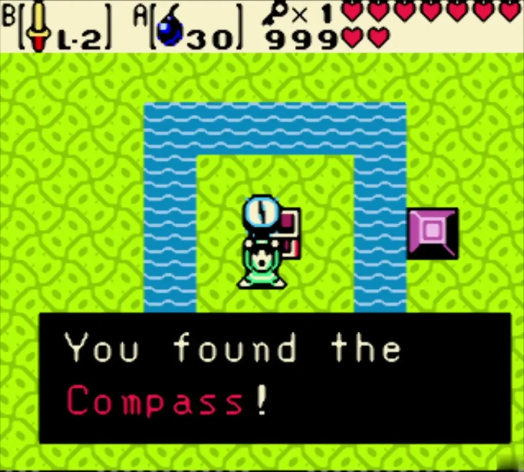 You found the Compass message box on the island ringed by water You found the Compass message box on the island ringed by water