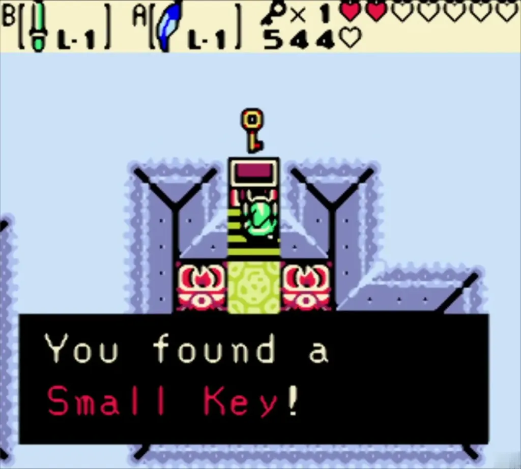 You found a Small Key message box from the first-floor trampoline chest You found a Small Key message box from the first-floor trampoline chest