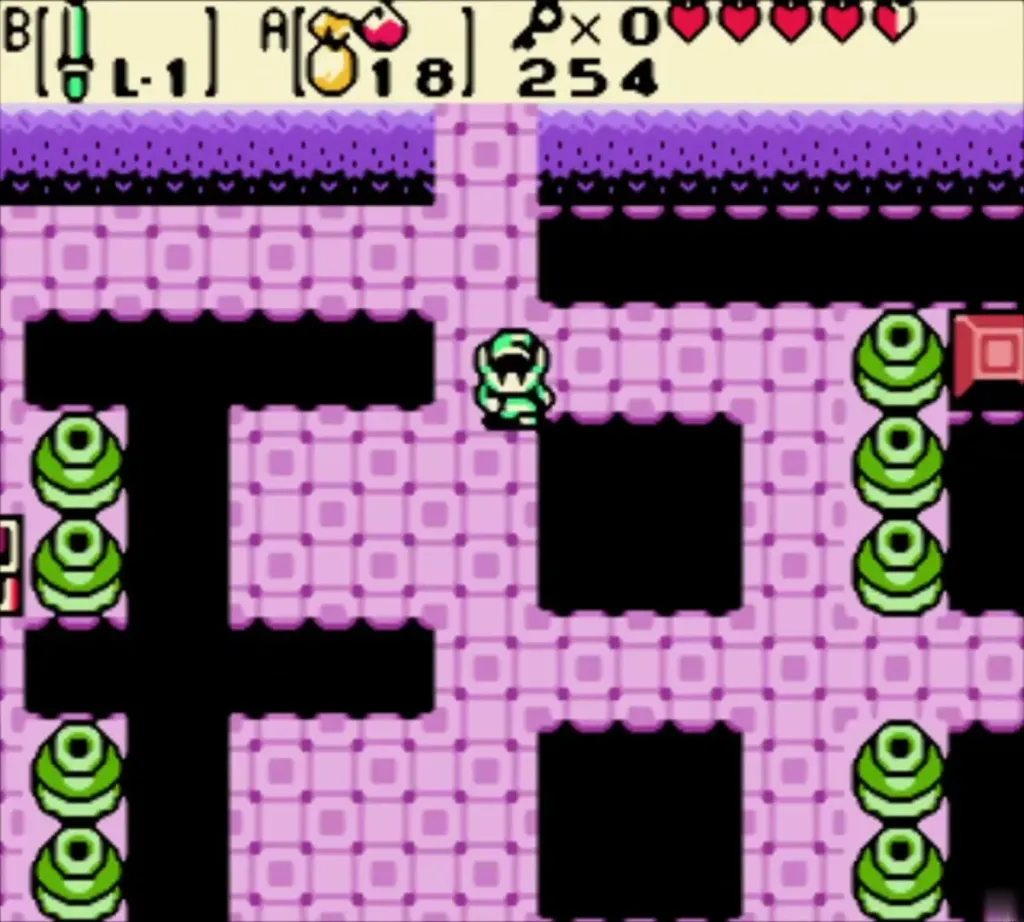 Link surrounded by green Ropes and chests in Snake's Remains Link surrounded by green Ropes and chests in Snake's Remains