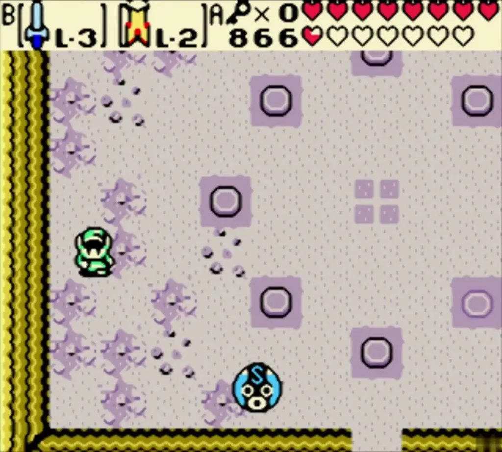 Link clearing a room full of enemies in Hero's Cave Link clearing a room full of enemies in Hero's Cave