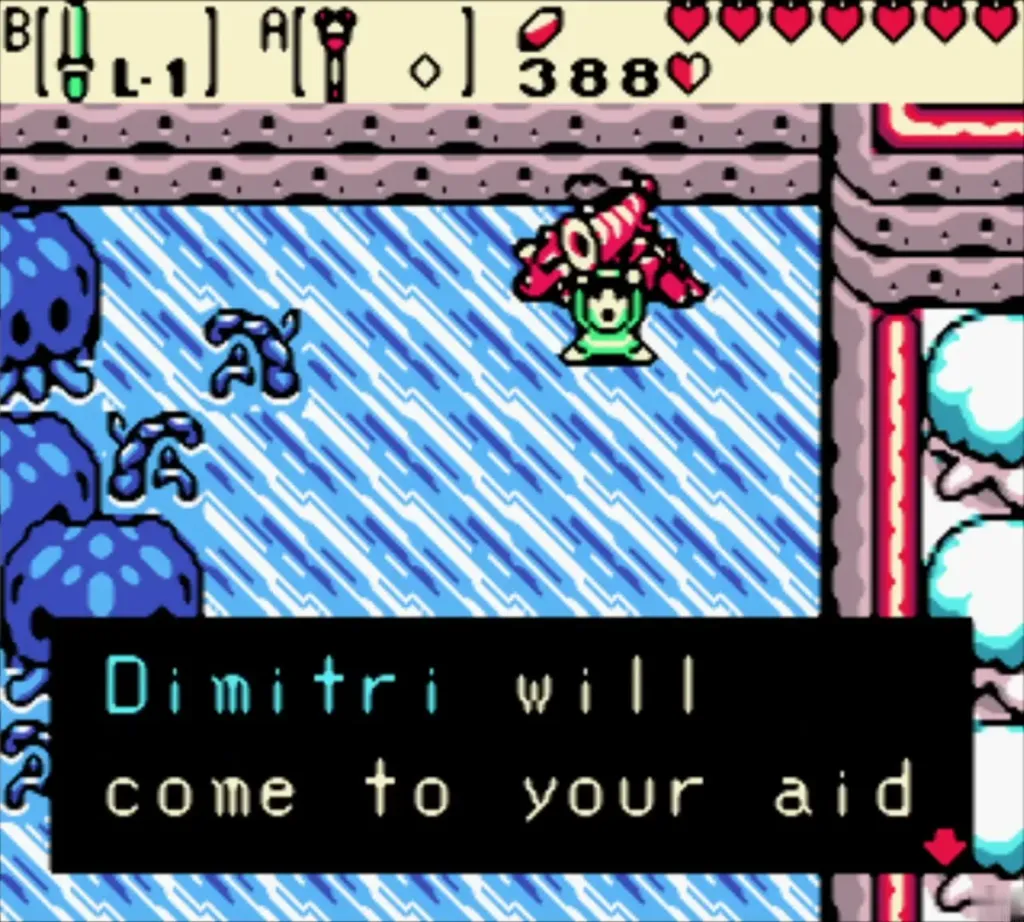 Dimitri on the frozen lake saying he will come to your aid Dimitri on the frozen lake saying he will come to your aid