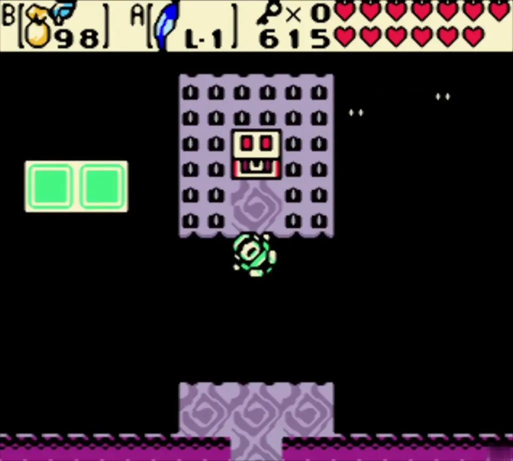 The spike-lined chest room in Explorer's Crypt holding Roc's Cape The spike-lined chest room in Explorer's Crypt holding Roc's Cape