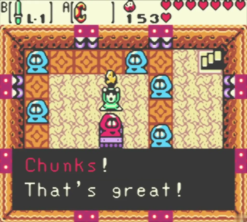 Dance Hall leader saying Chunks! That's great! after a later dance win Dance Hall leader saying Chunks! That's great! after a later dance win
