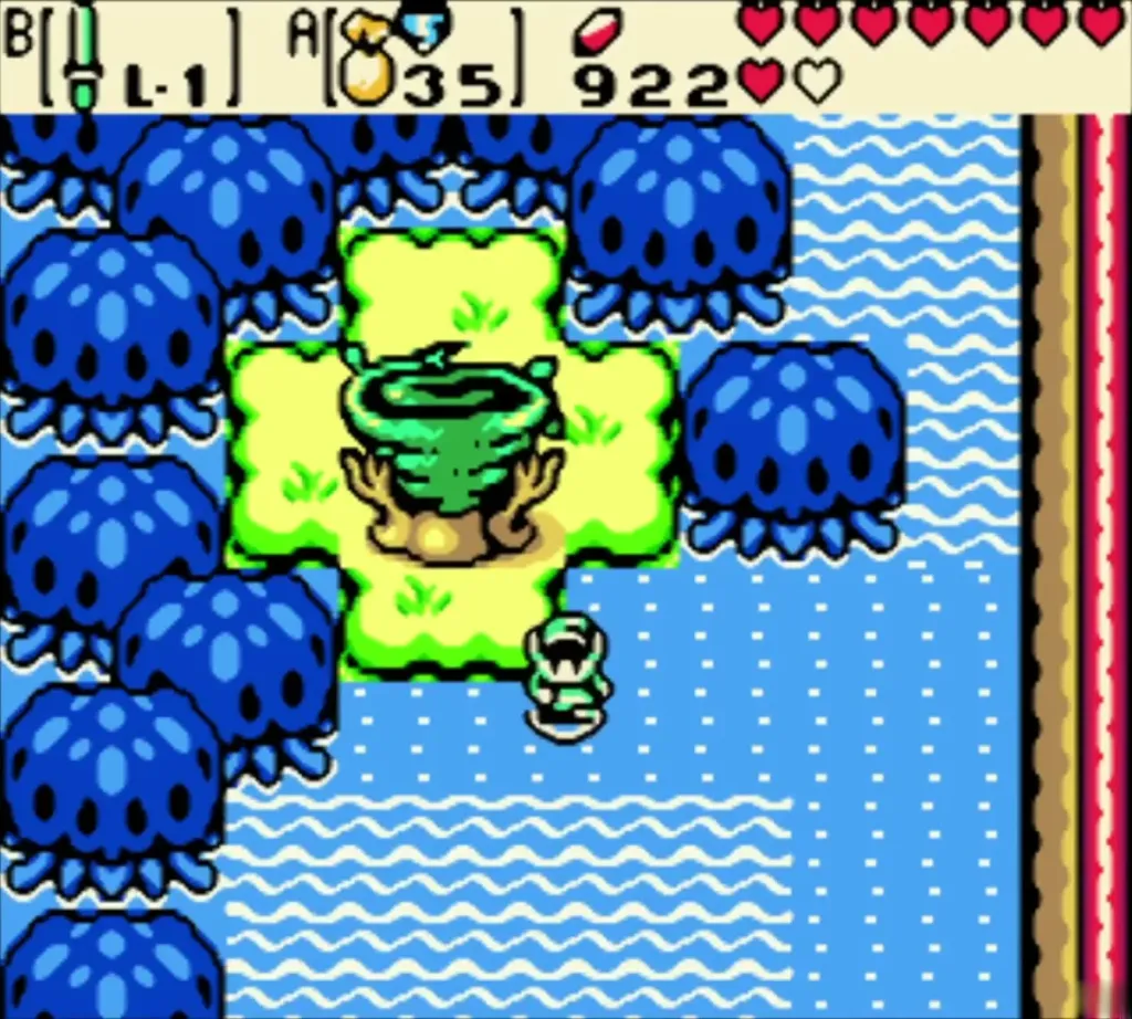 Link arriving at a seed tree by Gale Seed warp