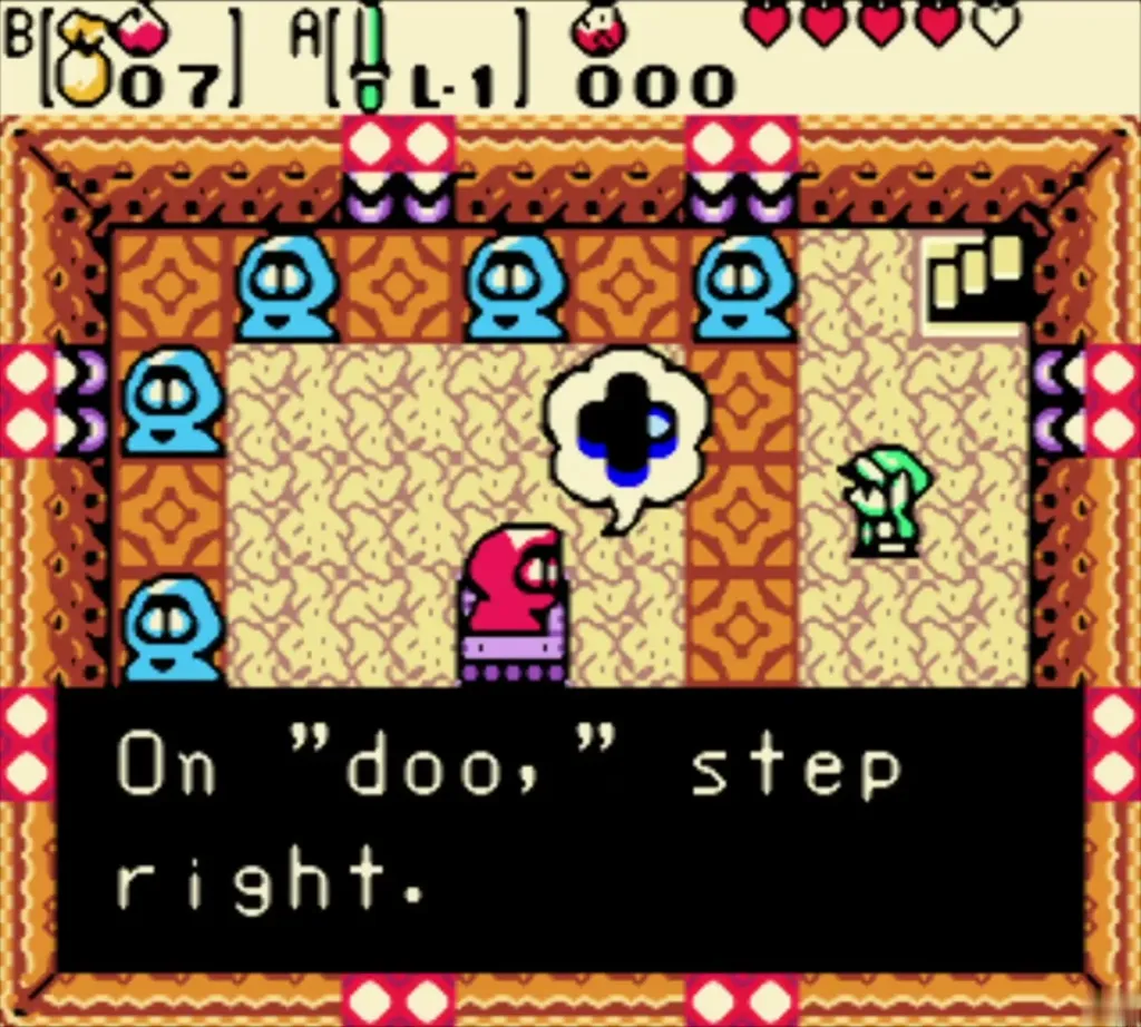 The dance host saying on doo step right, with the pose bubble above him The dance host saying on doo step right, with the pose bubble above him