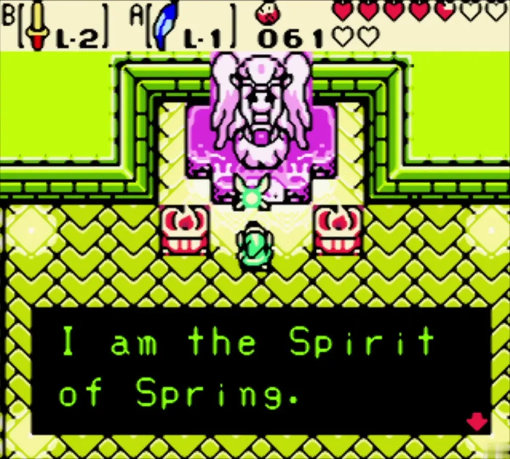 The Spirit of Spring saying I am the Spirit of Spring at the pink statue The Spirit of Spring saying I am the Spirit of Spring at the pink statue