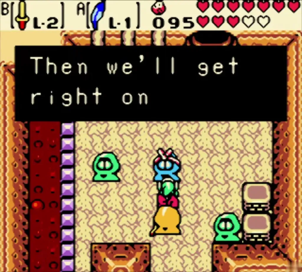 The smith saying Then we will get right on as he takes the Red and Blue Ore The smith saying Then we will get right on as he takes the Red and Blue Ore