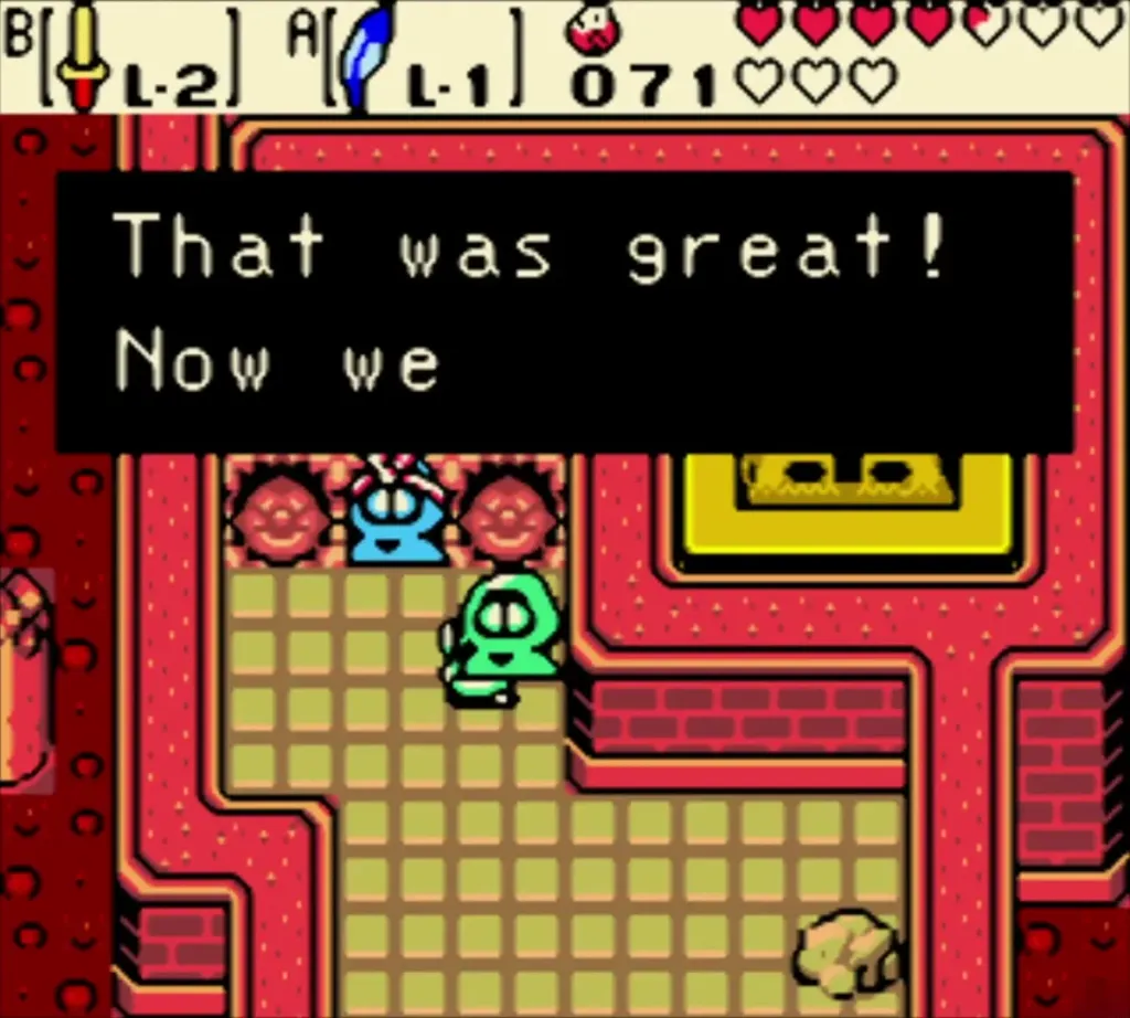The smith after the Bomb Flower blast clears the ore The smith after the Bomb Flower blast clears the ore
