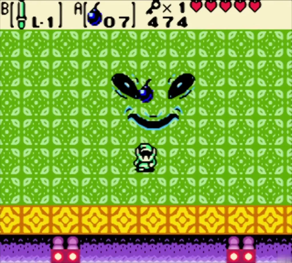 A Bomb dropped on Facade's face in the middle of the room A Bomb dropped on Facade's face in the middle of the room