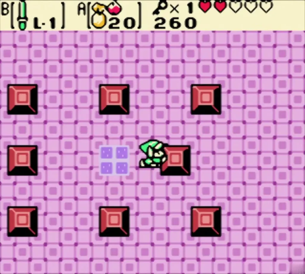 Link pushing the right-side block one space further right Link pushing the right-side block one space further right