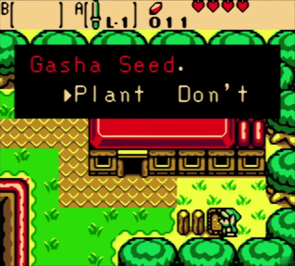 The Plant or Don't Plant choice box with Plant highlighted beside the red-roofed house The Plant or Don't Plant choice box with Plant highlighted beside the red-roofed house