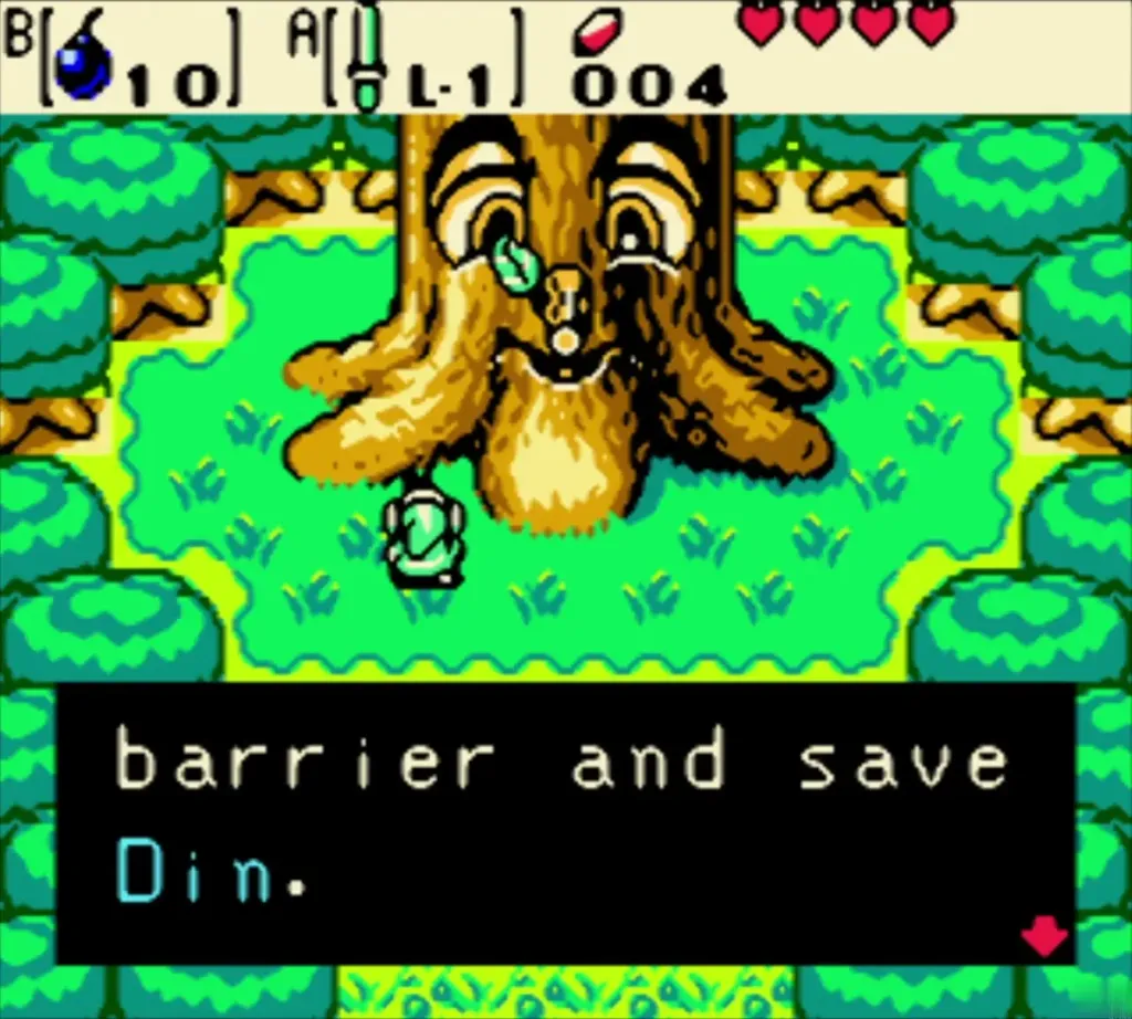The Maku Tree speaking about the barrier and saving Din The Maku Tree speaking about the barrier and saving Din