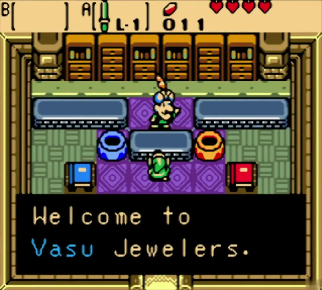Vasu welcoming Link to Vasu Jewelers at his counter Vasu welcoming Link to Vasu Jewelers at his counter