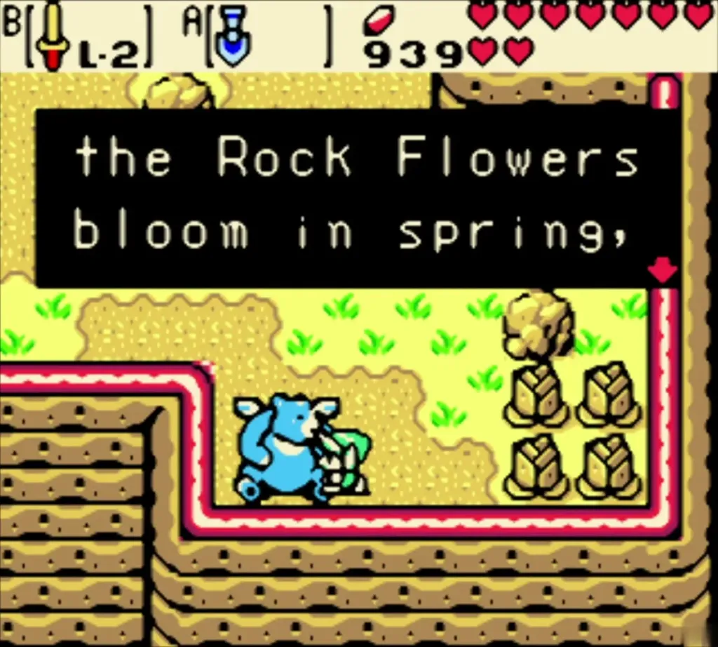 Moosh says the Rock Flowers bloom in spring Moosh says the Rock Flowers bloom in spring