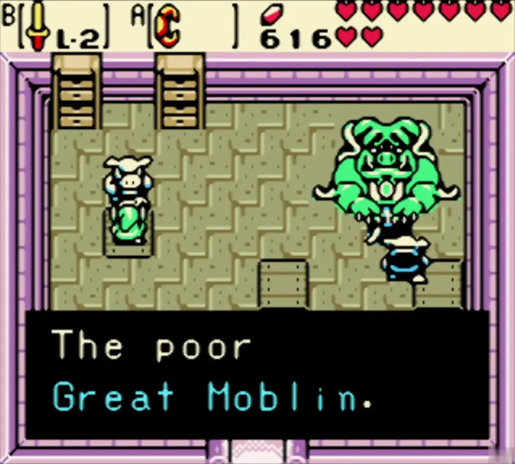 A Moblin says the poor Great Moblin in the blue house A Moblin says the poor Great Moblin in the blue house