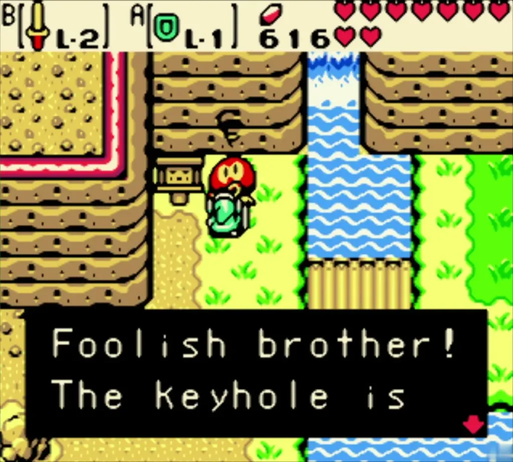 The Business Scrub tells Link the keyhole is on the summit The Business Scrub tells Link the keyhole is on the summit