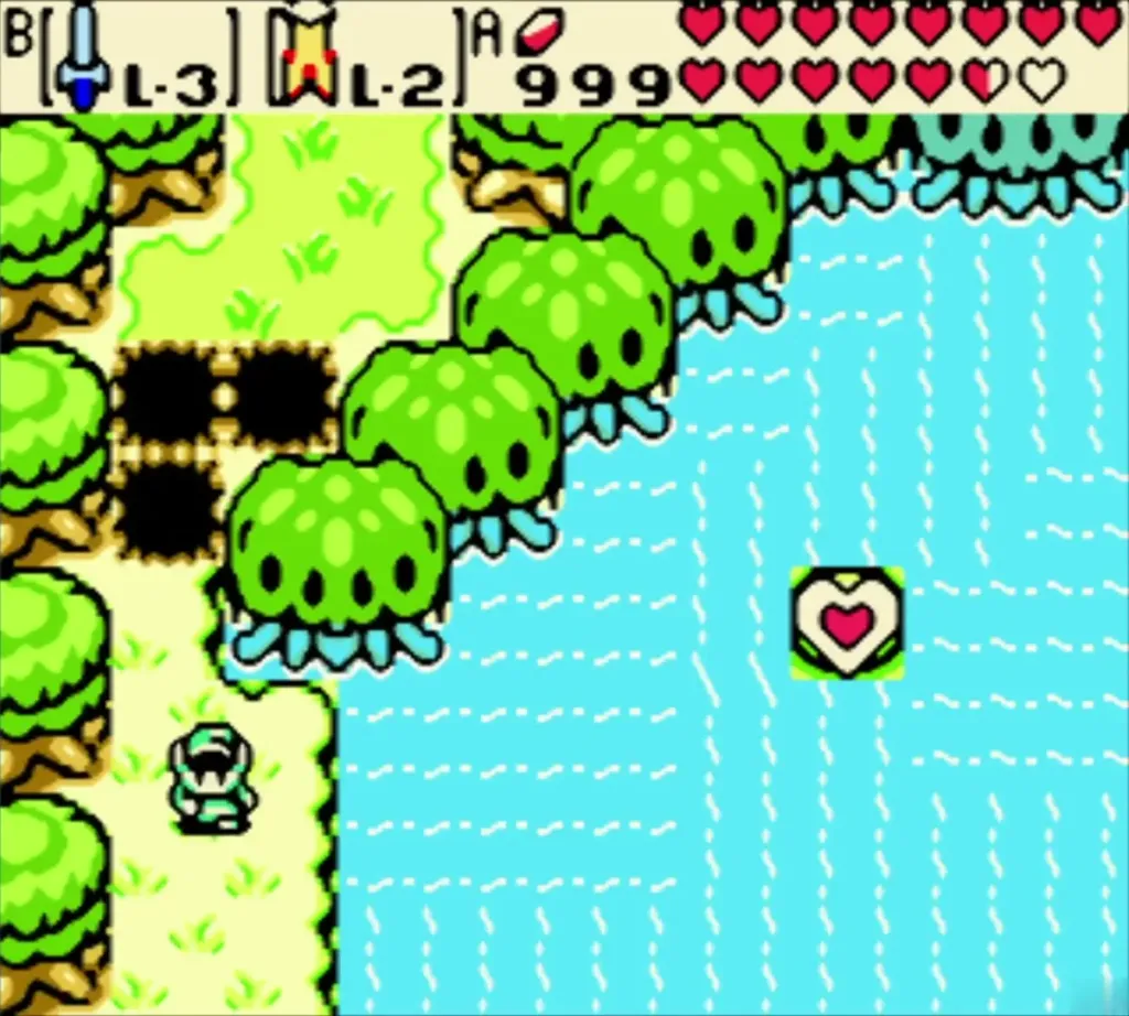 A Piece of Heart floating on the small islet with trees out in the lake A Piece of Heart floating on the small islet with trees out in the lake