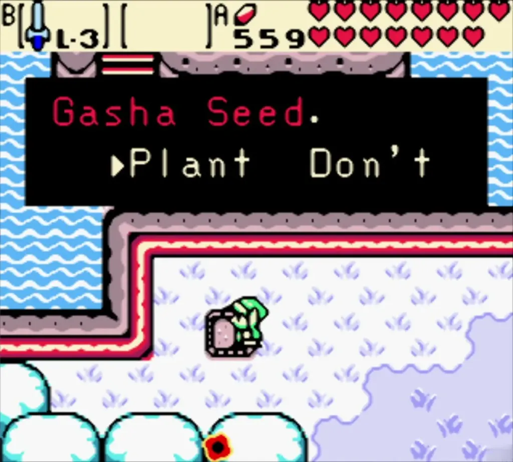 Link on the soft soil choosing whether to plant the Gasha Seed in the snowy field Link on the soft soil choosing whether to plant the Gasha Seed in the snowy field