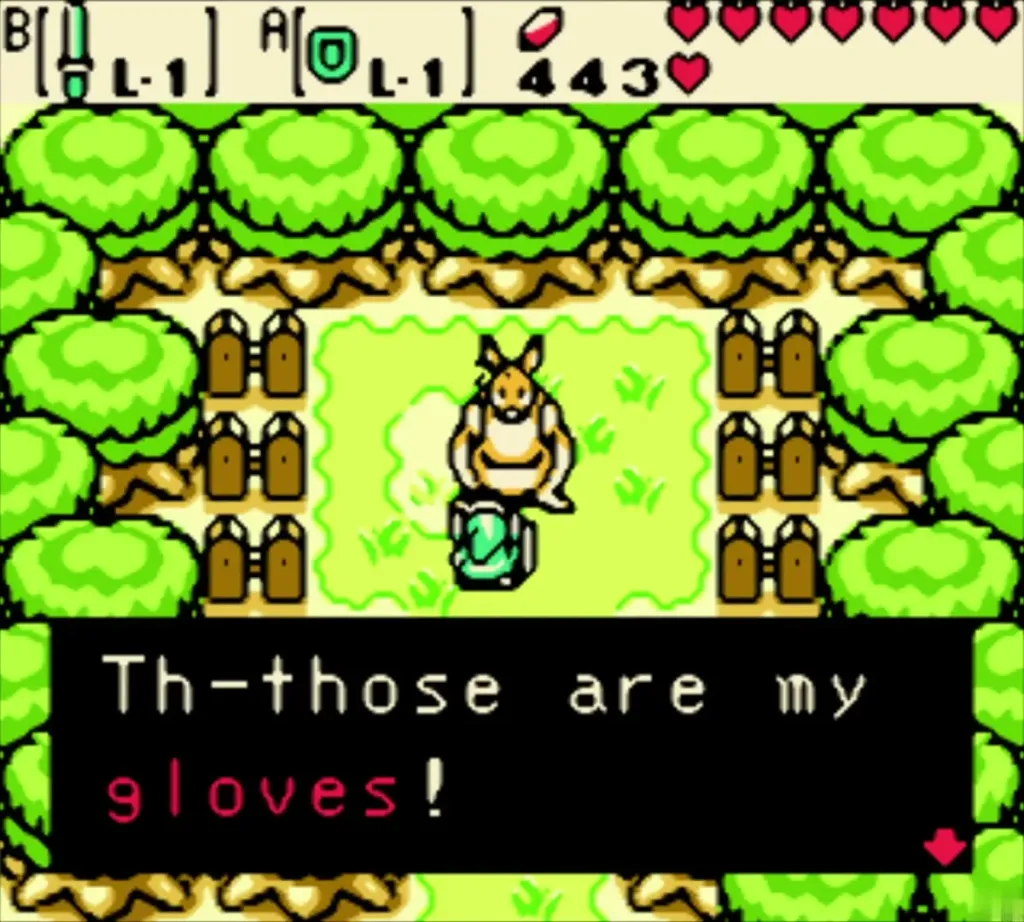 Ricky exclaiming that the gloves are his own Ricky exclaiming that the gloves are his own