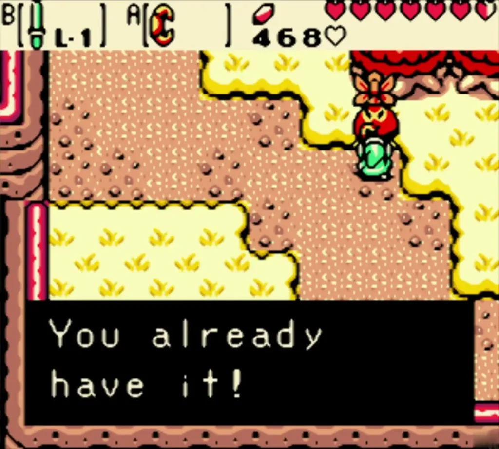 The scrub saying You already have it after Link declines The scrub saying You already have it after Link declines