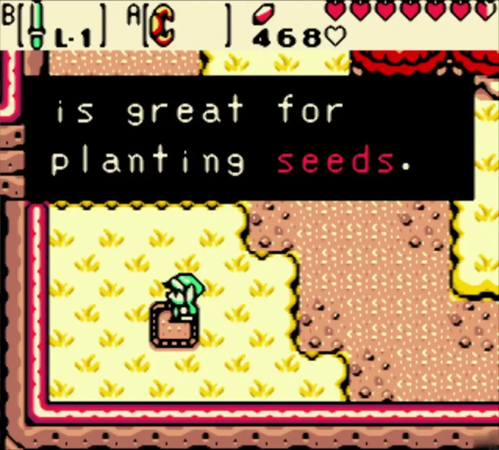 Sign reading this soft earth is great for planting seeds on the plateau Sign reading this soft earth is great for planting seeds on the plateau