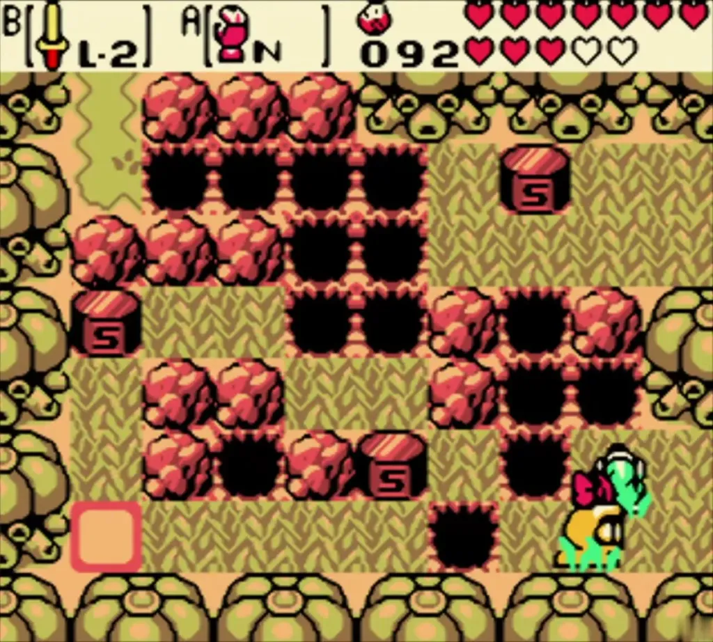 Link among the pits and red boulders of the Subrosia pit field
