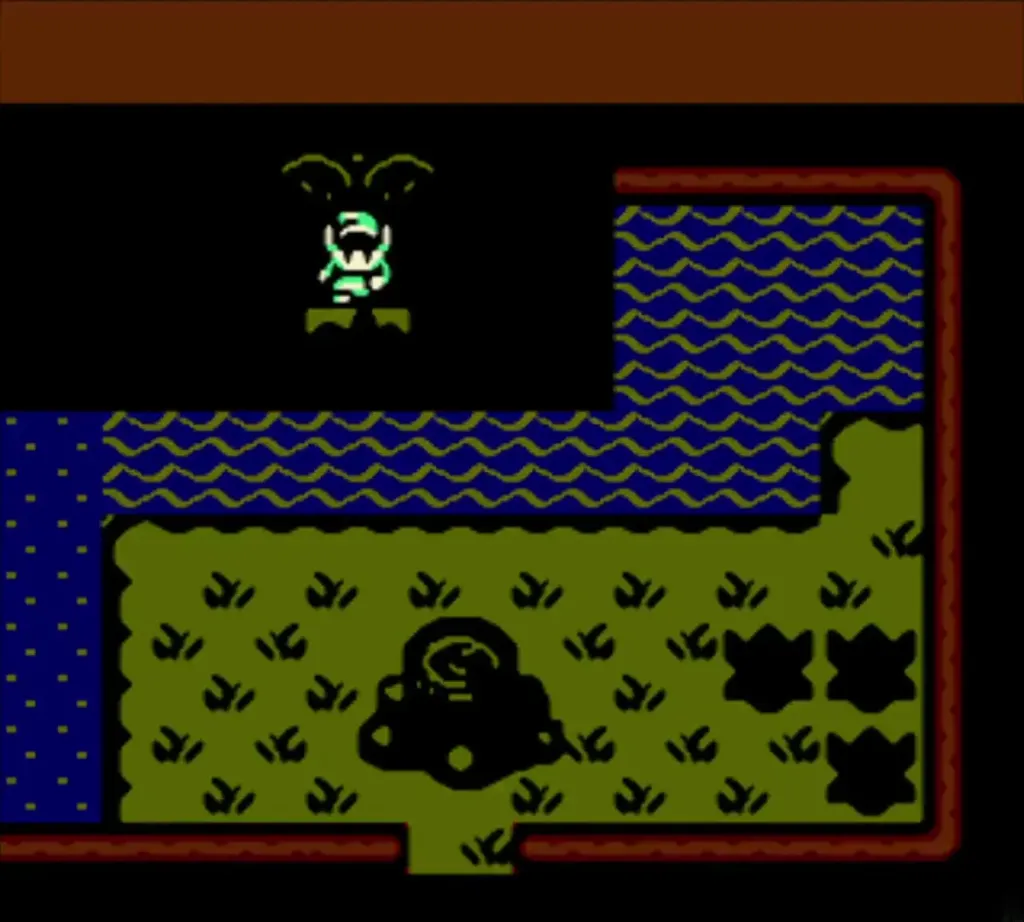 The Maku Tree in the dungeon room after the boss fight The Maku Tree in the dungeon room after the boss fight