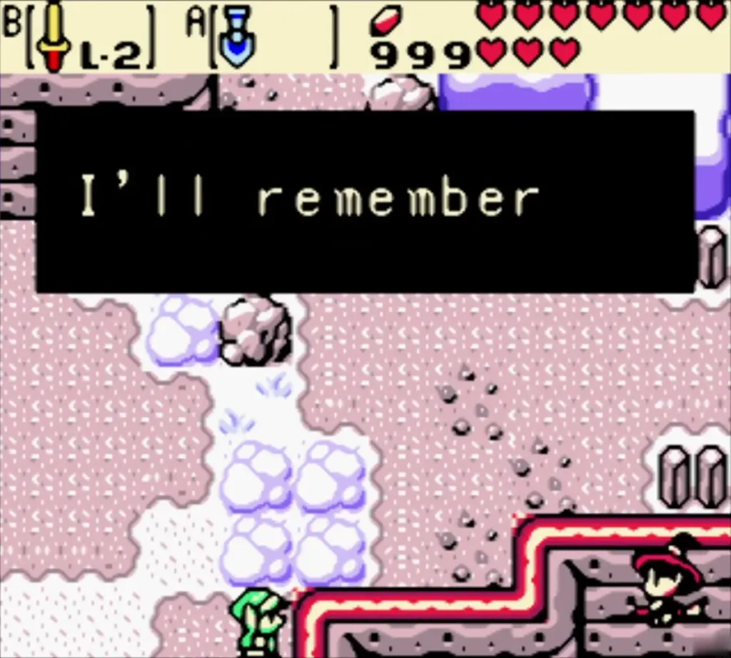 Maple's closing line in a black text box on the winter mountain Maple's closing line in a black text box on the winter mountain