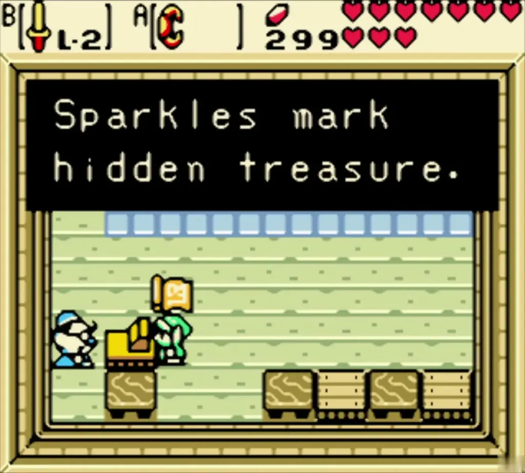 Link in the Horon shop back room after buying the Treasure Map Link in the Horon shop back room after buying the Treasure Map