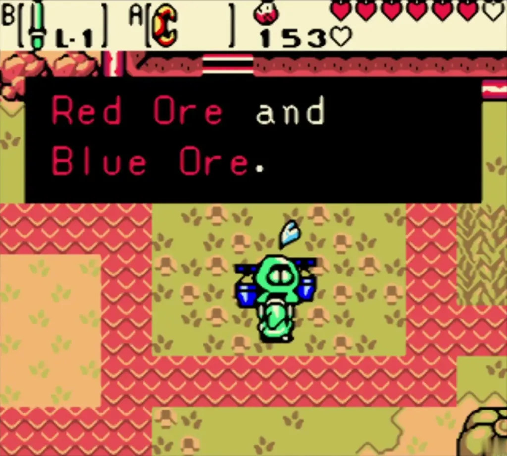 The Subrosian says Red Ore and Blue Ore The Subrosian says Red Ore and Blue Ore