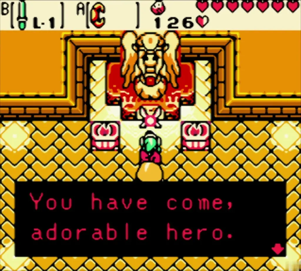 The Spirit of Summer greets Link as the adorable hero The Spirit of Summer greets Link as the adorable hero