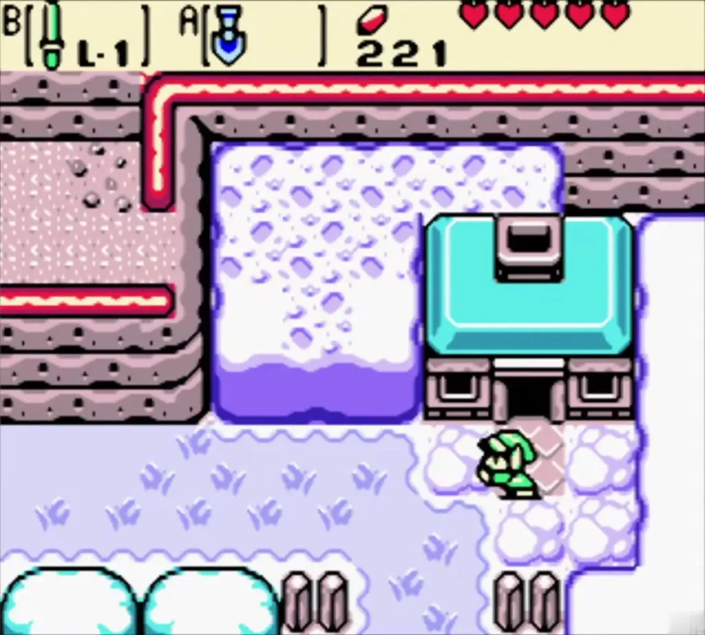 Link outside Holly's front door facing the snow piles on the walkway Link outside Holly's front door facing the snow piles on the walkway