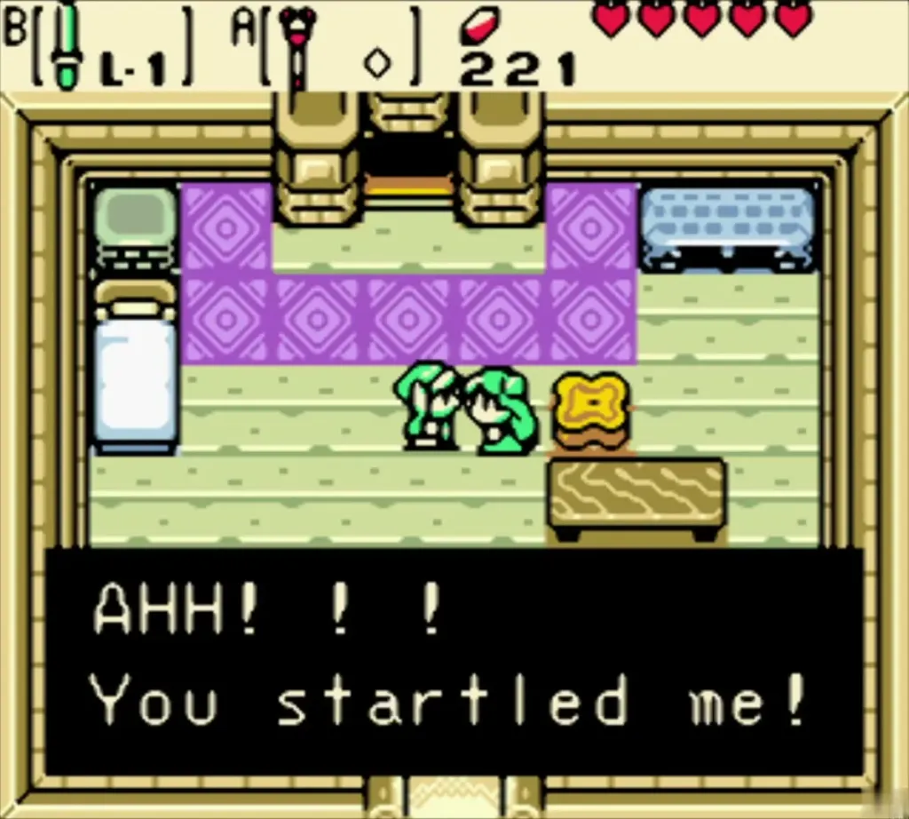 Holly startled by Link inside her house Holly startled by Link inside her house