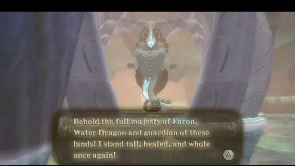 Faron, the Water Dragon, rises in her shell hall and declares she stands tall, healed and whole once again. Faron, the Water Dragon, rises in her shell hall and declares she stands tall, healed and whole once again.
