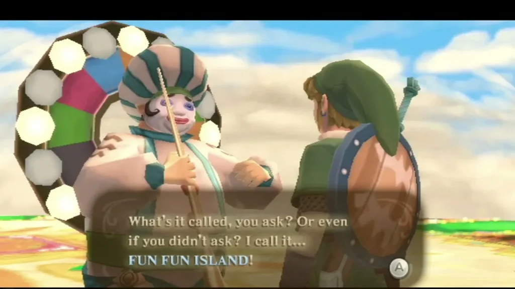 The Fun Fun Island owner, in his striped turban, says he calls his island Fun Fun Island. The Fun Fun Island owner, in his striped turban, says he calls his island Fun Fun Island.