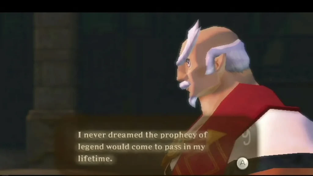 Gaepora, in his red robe, turns in profile as his box says he never dreamed the prophecy would come true. Gaepora, in his red robe, turns in profile as his box says he never dreamed the prophecy would come true.