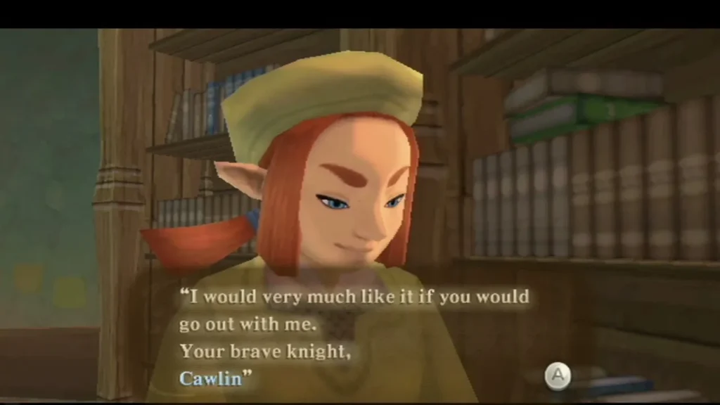 Karane reads the love letter in the Academy library, the text saying: I would very much like it if you would go out with me. Karane reads the love letter in the Academy library, the text saying: I would very much like it if you would go out with me.