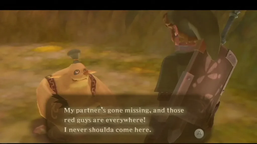 Mogma Cobal says his partner has gone missing, the red enemies are everywhere, and he should never have come.