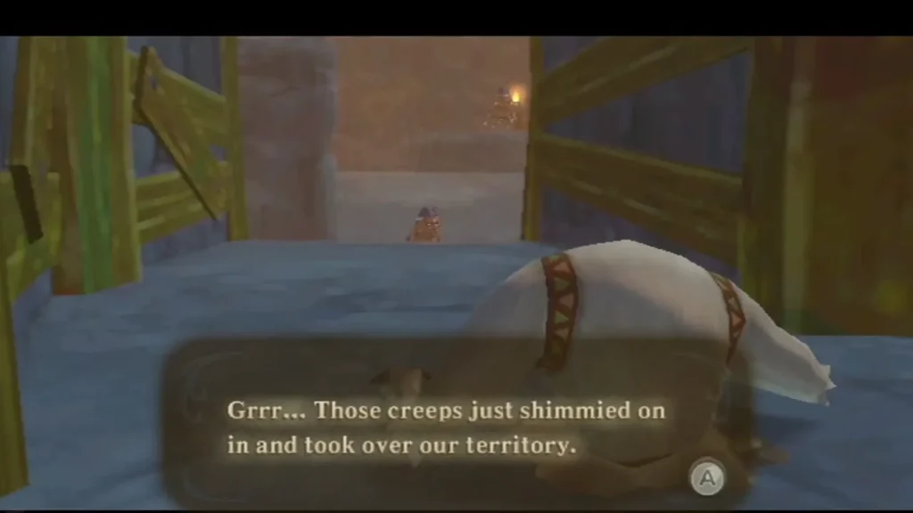 A Mogma lying in the tunnel complains that creeps have taken over his territory A Mogma lying in the tunnel complains that creeps have taken over his territory