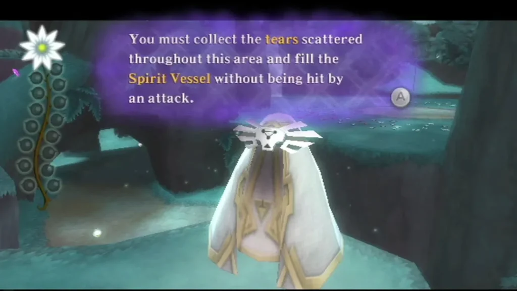 The box says to collect the tears and fill the Spirit Vessel without being hit by an attack.
