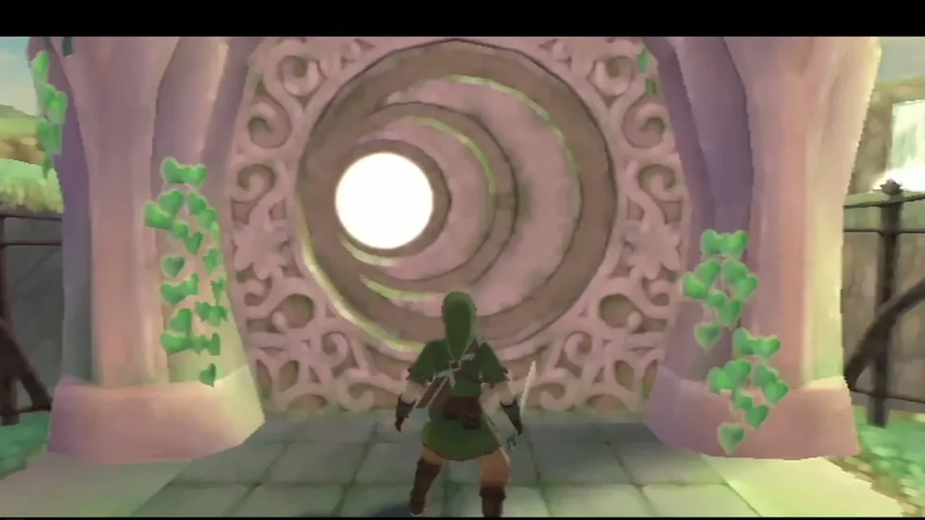 A bright light fills the centre of the crescent gate once the drawn symbol is complete.