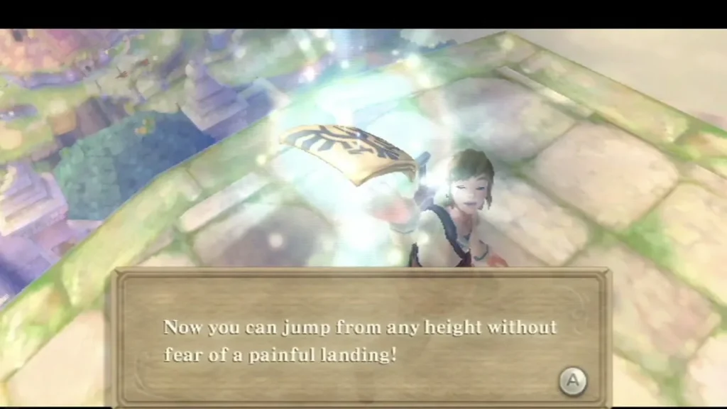 The Sailcloth box reads: now you can jump from any height without fear of a painful landing. The Sailcloth box reads: now you can jump from any height without fear of a painful landing.