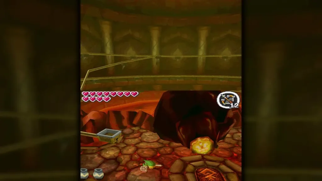 Cragma's rock body lying on the Fire Temple floor with its glowing head exposed Cragma's rock body lying on the Fire Temple floor with its glowing head exposed