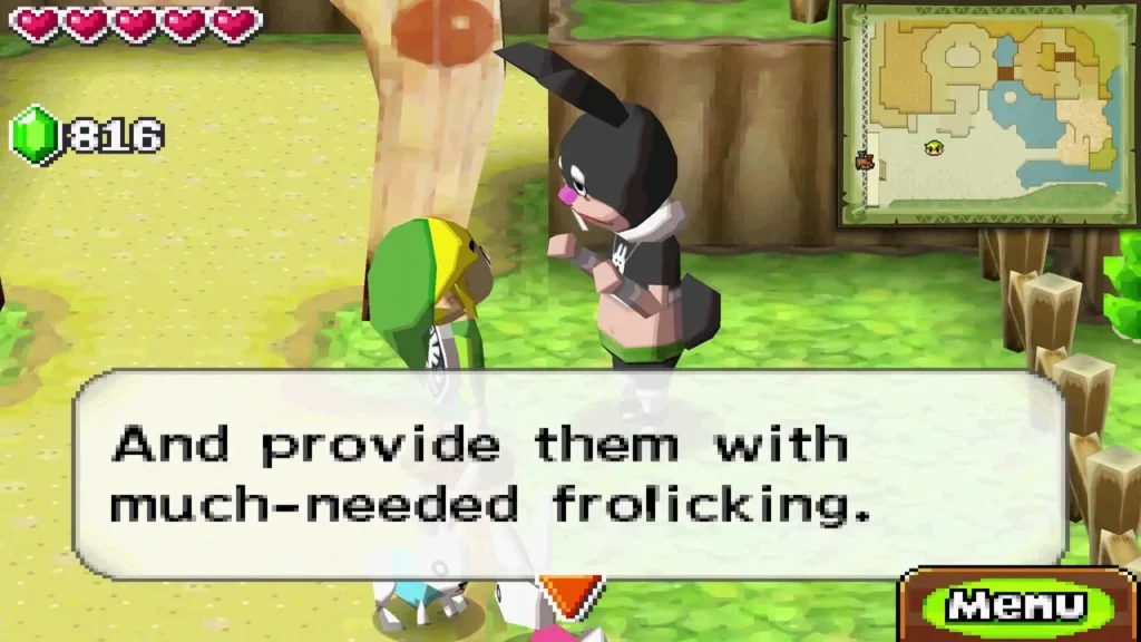 Bunnio in his rabbit costume explaining the care given to the rabbits Bunnio in his rabbit costume explaining the care given to the rabbits