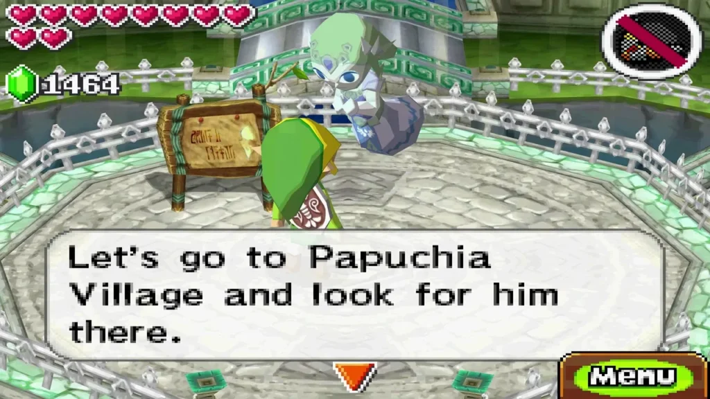 Link at Carben's note, saying they should go to Papuchia Village Link at Carben's note, saying they should go to Papuchia Village