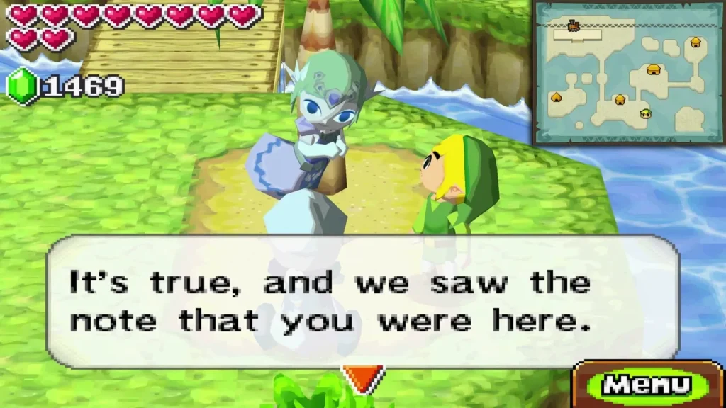 Carben at the lonely tree in Papuchia Village, telling Link they saw the note that he was there. Carben at the lonely tree in Papuchia Village, telling Link they saw the note that he was there.
