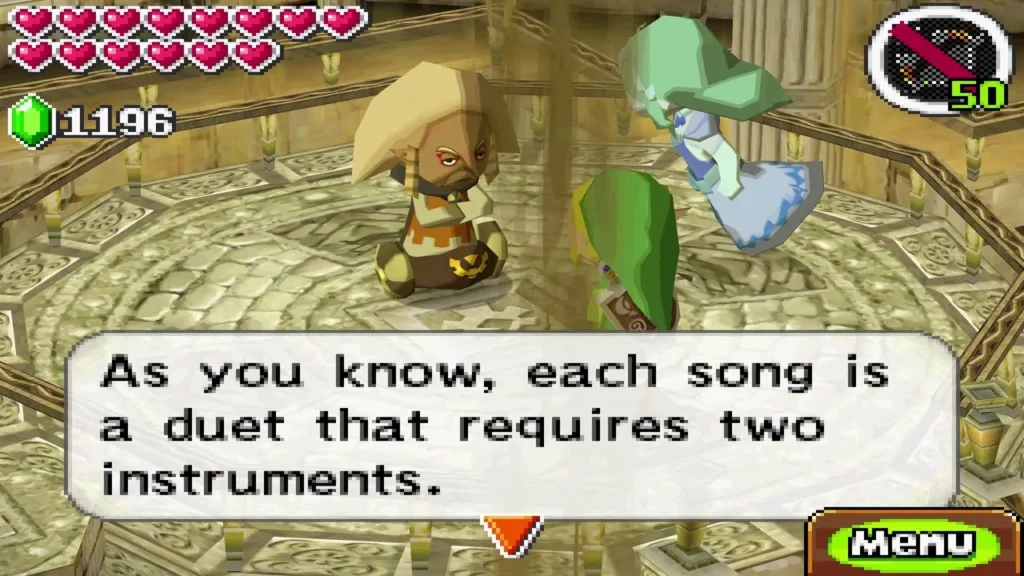Rael explaining that each song is a duet that requires two instruments Rael explaining that each song is a duet that requires two instruments
