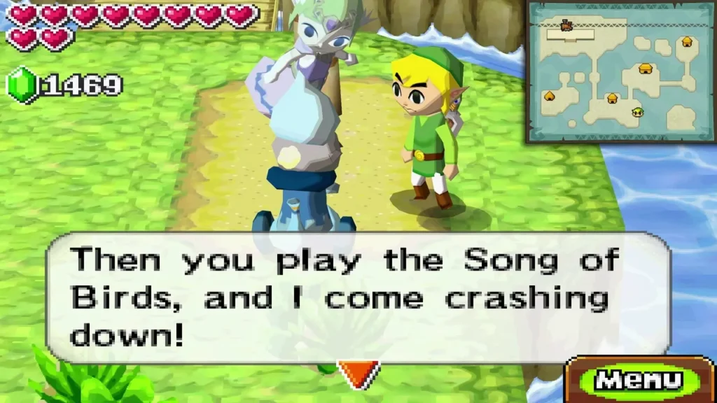 The Wise One explaining that the Song of Birds brings him crashing down The Wise One explaining that the Song of Birds brings him crashing down